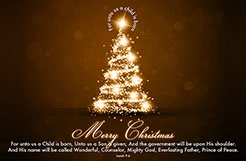 Isaiah 9:6 – Merry Christmas – For unto us a child is born
